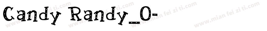 Candy Randy_0字体转换